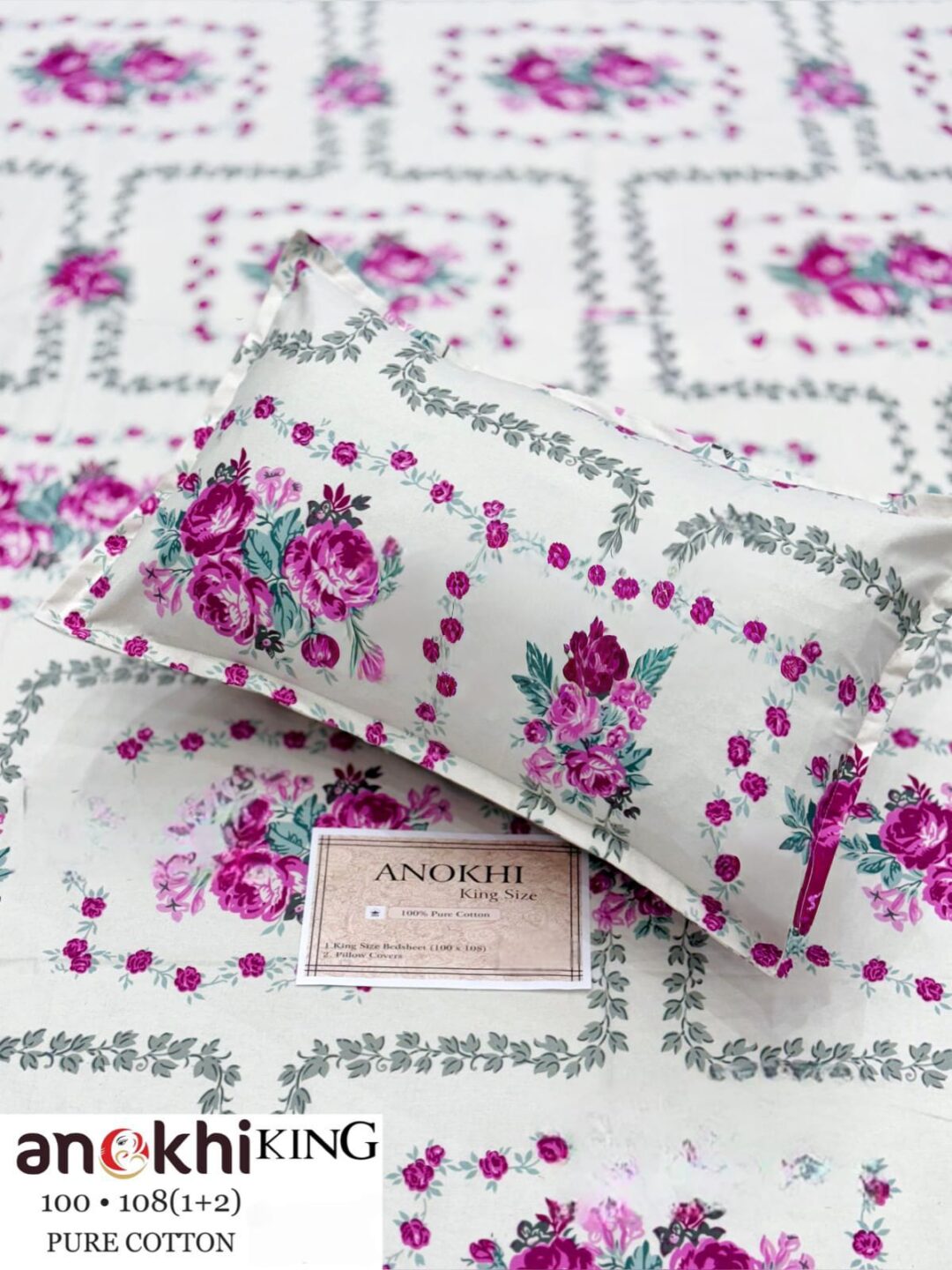 Premhilsha Anokhi 100% Cotton Bedsheet Set – King Size