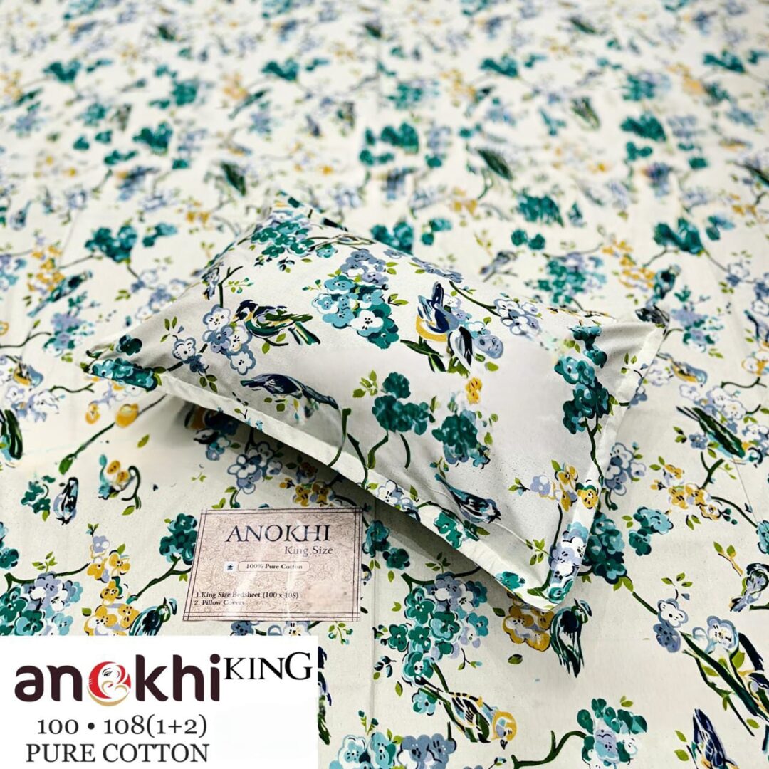 Premhilsha Anokhi 100% Cotton Bedsheet Set – King Size