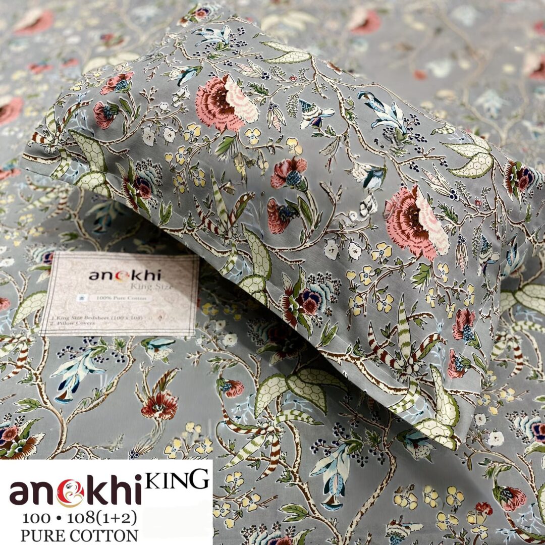Premhilsha Anokhi 100% Cotton Bedsheet Set – King Size