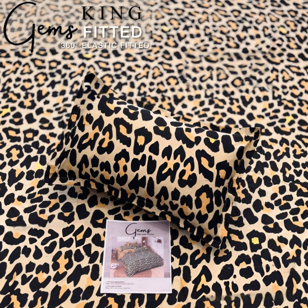 Premhilsha Gems 100% Cotton FITED Bedsheet Set – King Size