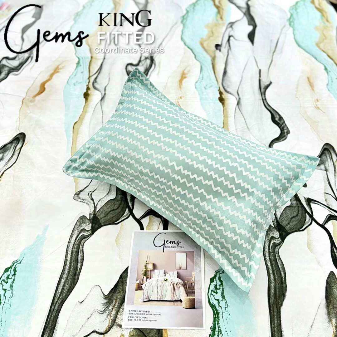 Premhilsha Gems 100% Cotton FITED Bedsheet Set – King Size